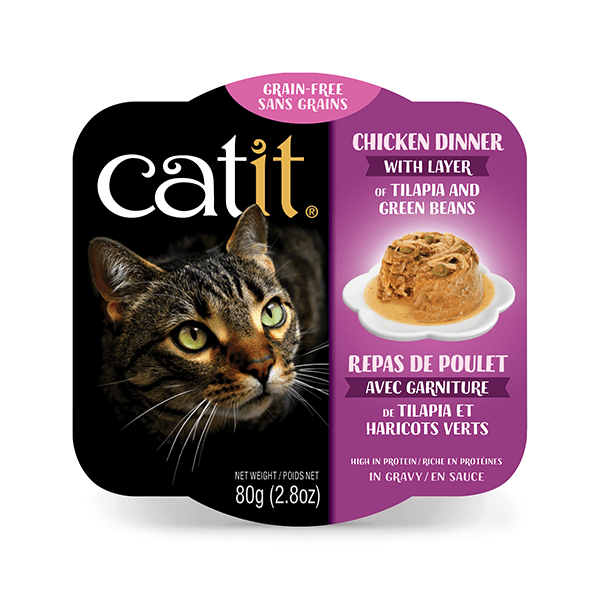 Catit Chicken Dinner with Tilapia & Green Beans - 80 g - Pisces Pet Emporium