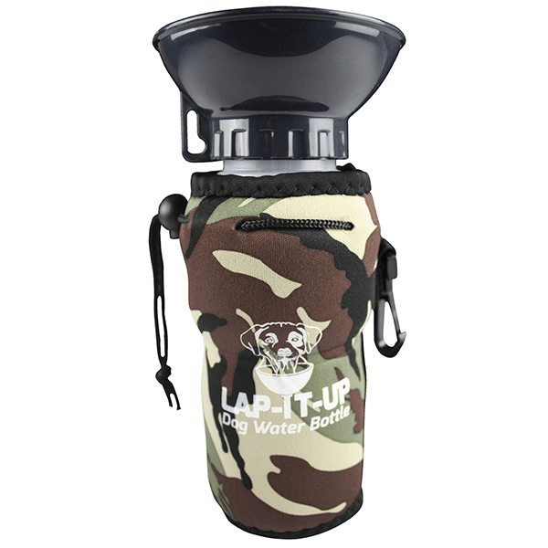 Lap-It-Up Dog Water Bottle - Camo - Pisces Pet Emporium