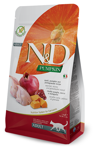 Farmina N&D Cat Food - Pumpkin Quail & Pomegranate - Pisces Pet Emporium
