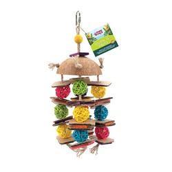 Living World Tropical Trove - Coconut w/ Wicker Balls - Pisces Pet Emporium