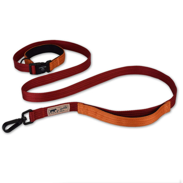 Hamilton Get Out & Go Leash - Campfire - Red/Mango - Pisces Pet Emporium
