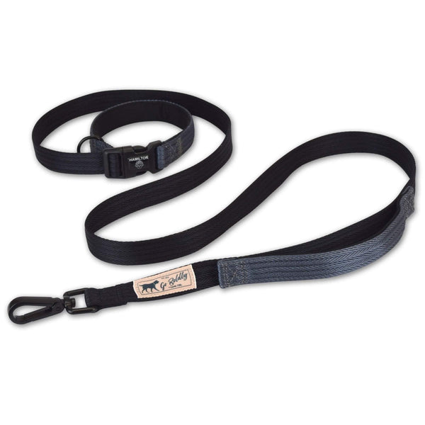 Hamilton Get Out & Go Leash - Canteen - Black/Graphite - Pisces Pet Emporium