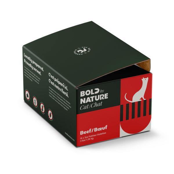 Bold By Nature for Cats - Beef Patties 3lb - Pisces Pet Emporium
