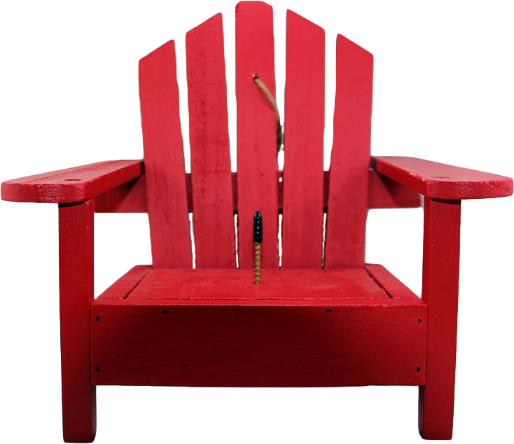Lake & Cabin Squirrel Feeder - Red Chair - Pisces Pet Emporium
