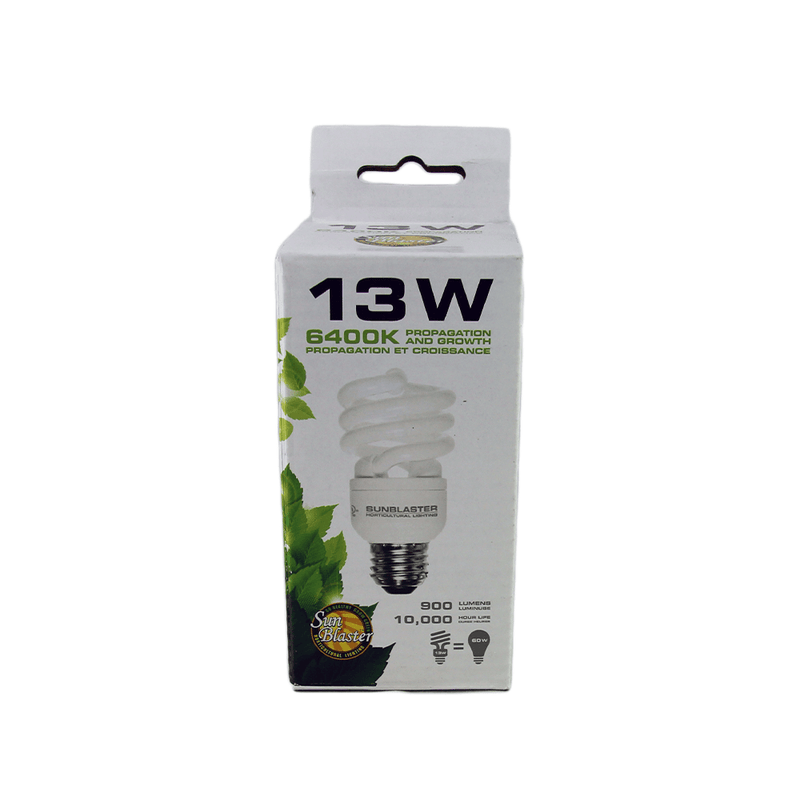 Sunblaster CFL Bulb - 13W 6400K - Pisces Pet Emporium