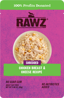 Rawz Cat Pouch - Shredded Chicken & Cheese 2.4oz - Pisces Pet Emporium