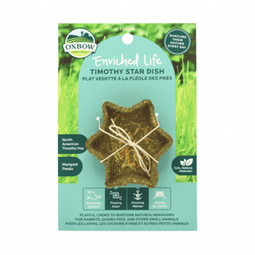 Oxbow Enriched Life - Timothy Star Dish - Pisces Pet Emporium