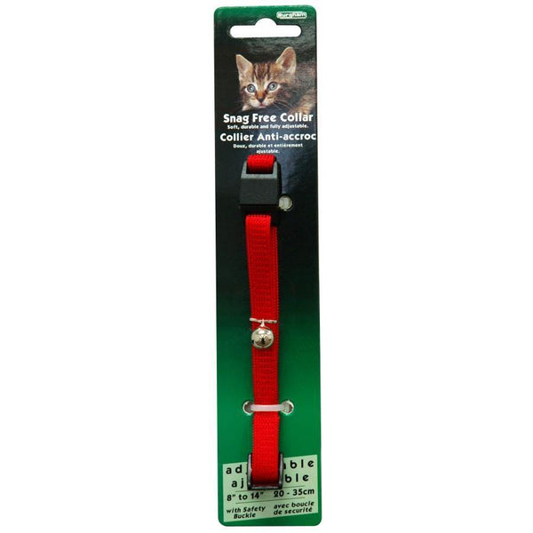 Burgham Snag Free Breakaway Collar - Red - Pisces Pet Emporium