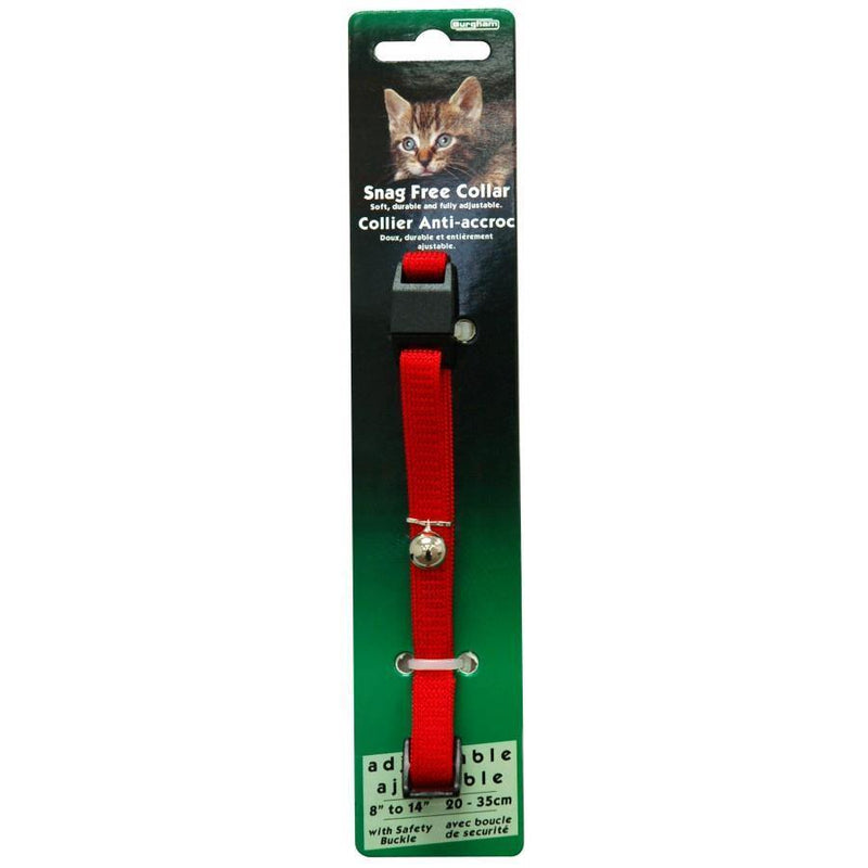 Burgham Snag Free Breakaway Collar - Red - Pisces Pet Emporium