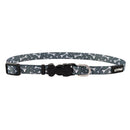 Lil Pals Adjustable Patterned Collar - Grey Bones - Pisces Pet Emporium