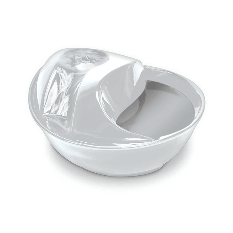 Pioneer Pet Ceramic Raindrop Fountain - White - Pisces Pet Emporium