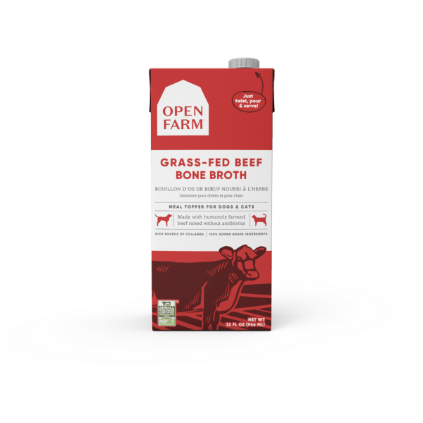 Open Farm Grass-Fed Beef Bone Broth 32oz - Pisces Pet Emporium